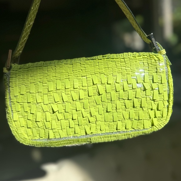 SOLD Fendi Baguette Green Sequins - Picture 6 of 16